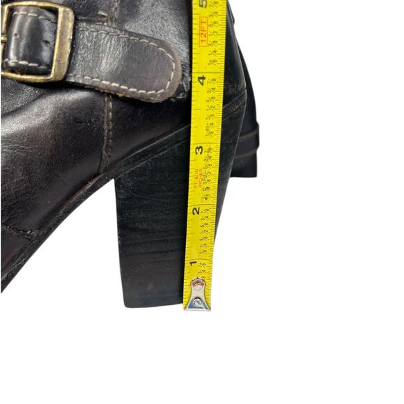 Bed Stu Women’s Statute Black Leather Buckle Riding Boot Size US 6.5 - Picture 12 of 13